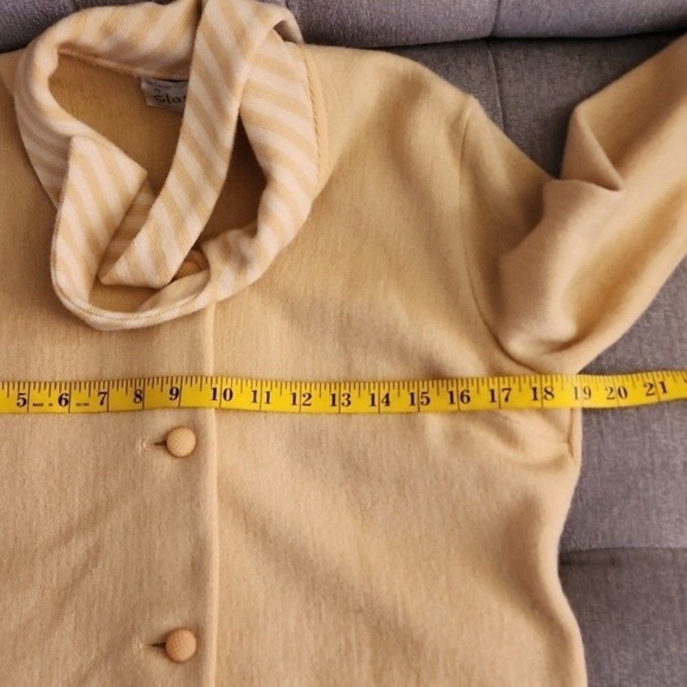 Knitwear by Glasgo LTD Vintage 1950's retro wool mohair mix mid sleeve cardigan - Picture 10 of 12